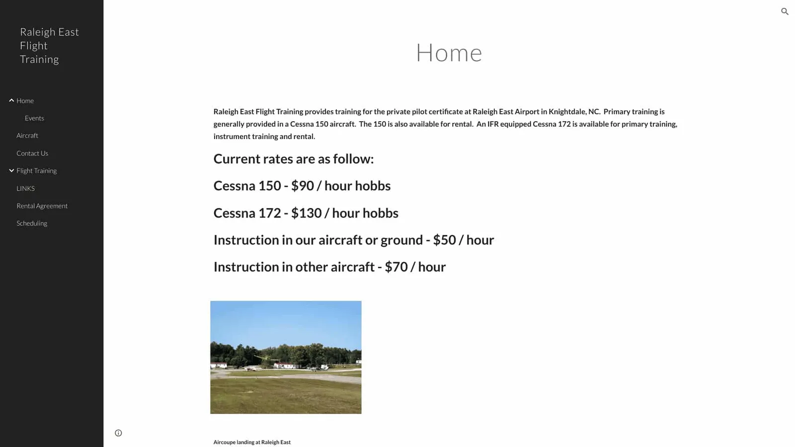 Raleigh East Flight Training