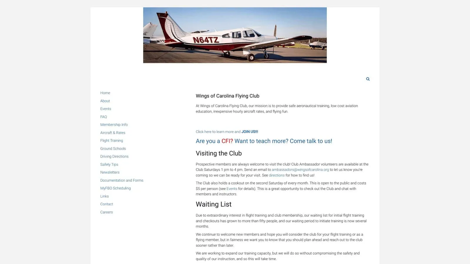 Wings of Carolina Flying Club