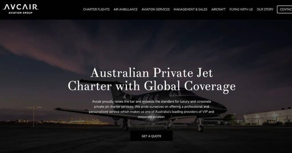 Avcair- Australia's Ultimate Luxury private jet company