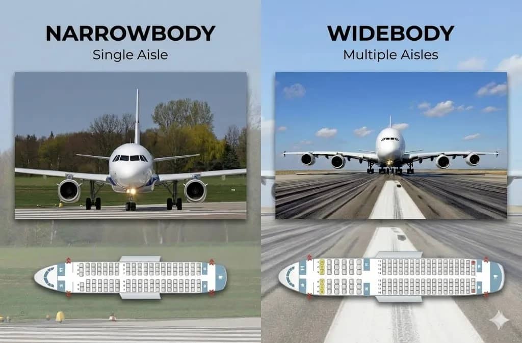 Narrowbody vs Widebody