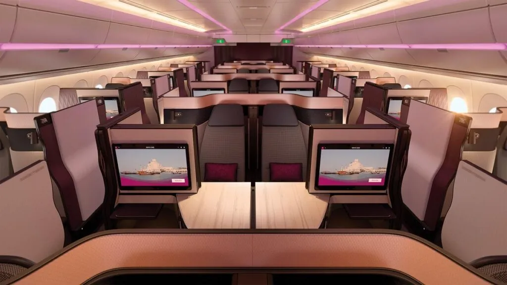 Qatar Airways Qsuite — 21.5 Inches (A350:777)