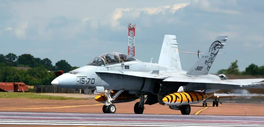 International military pilots during joint training operations