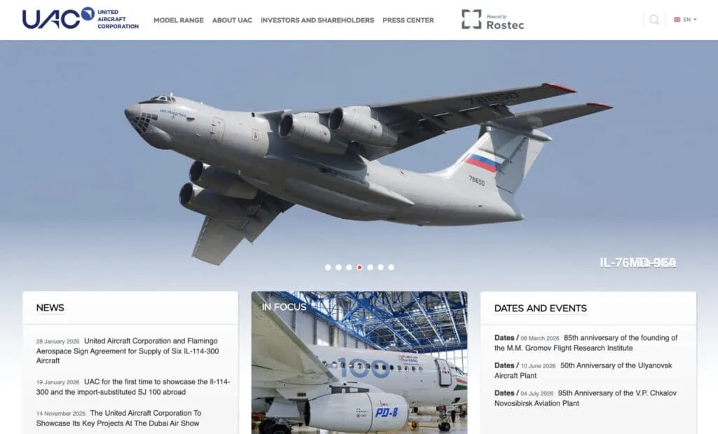 United Aircraft Corporation / Sukhoi (Russia)