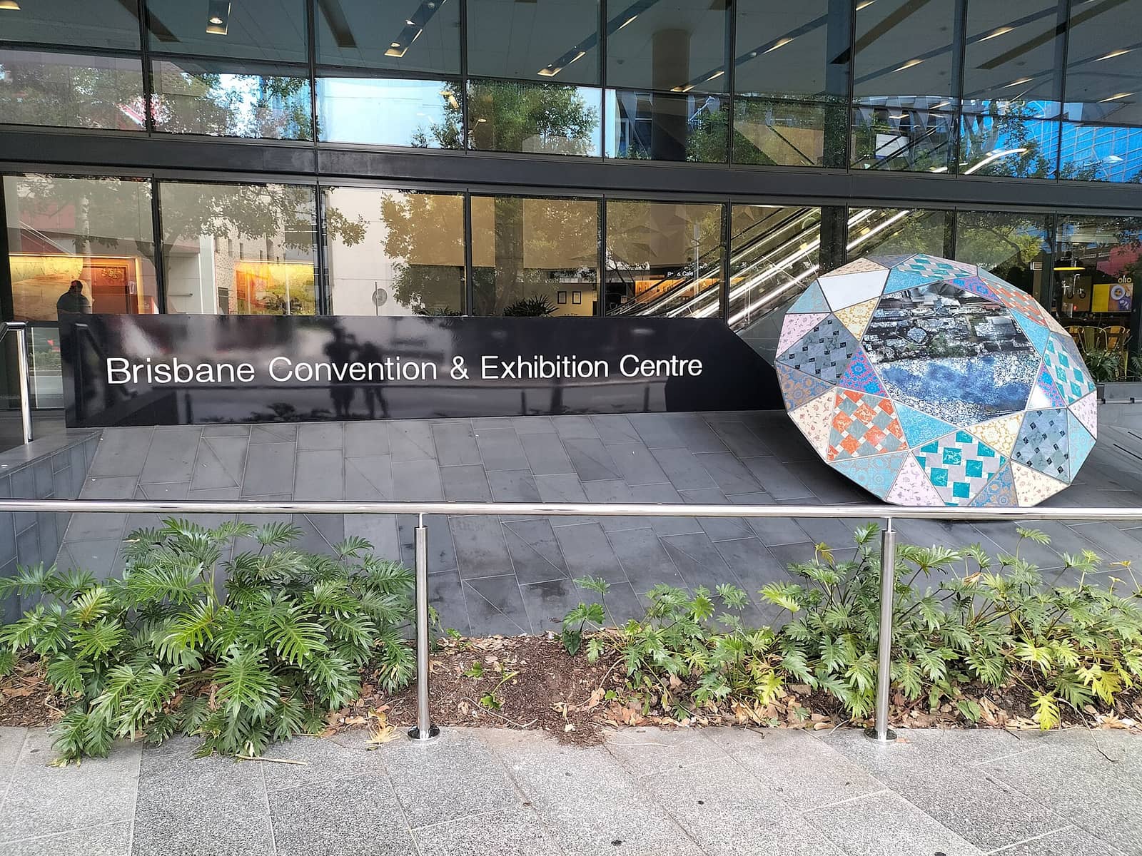 Entrance sign of the Brisbane Convention and Exhibition Centre