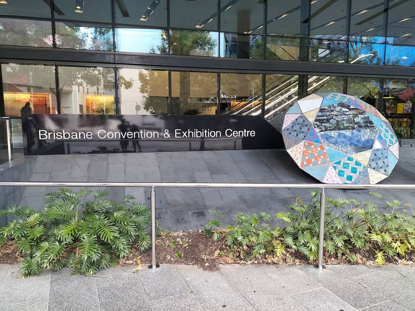 Entrance sign of the Brisbane Convention and Exhibition Centre