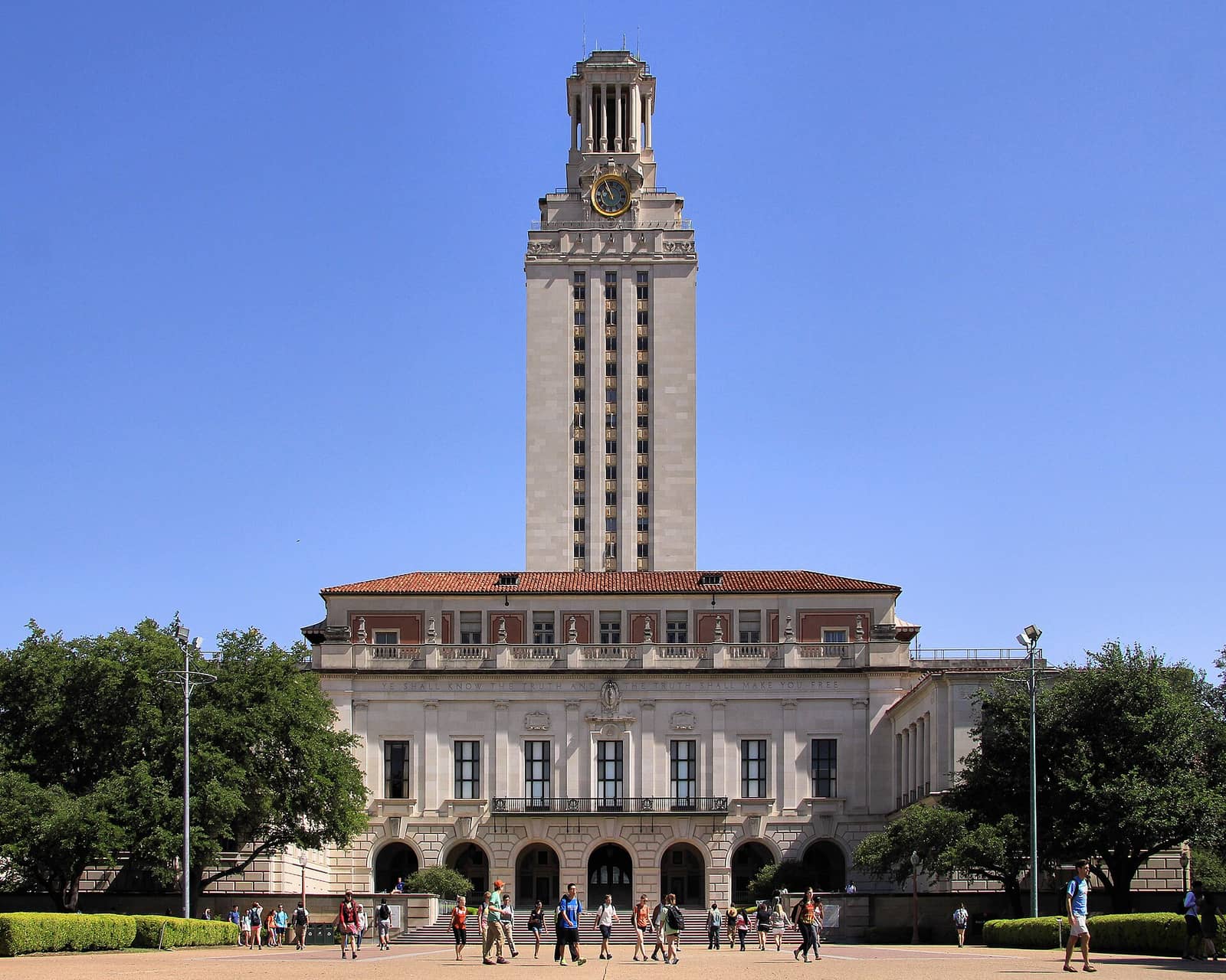 The Main Building of the University of Texas at Austin in Austin, Texas, United States.