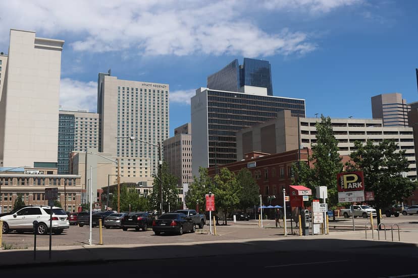 View of Denver, seen near the intersection of 14th St and Court Pl.