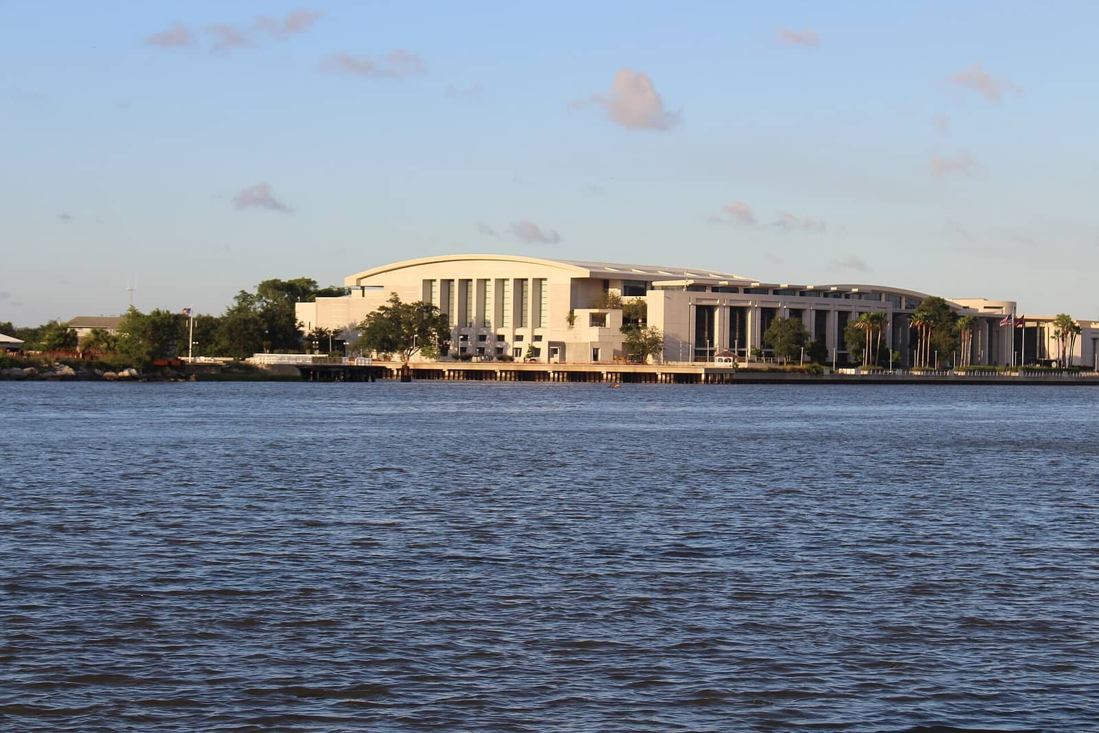 Savannah Convention Center and Savannah River, Chatham County, Georgia