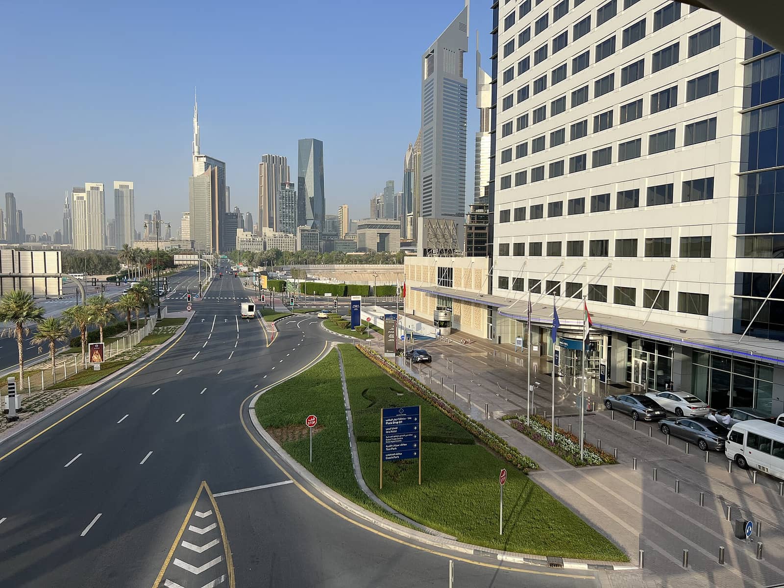 Dubai World Trade Centre and skyline