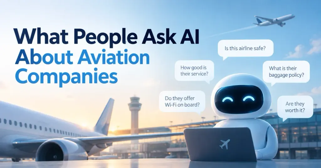 What people ask AI about aviation companies: six months of Bing citation data