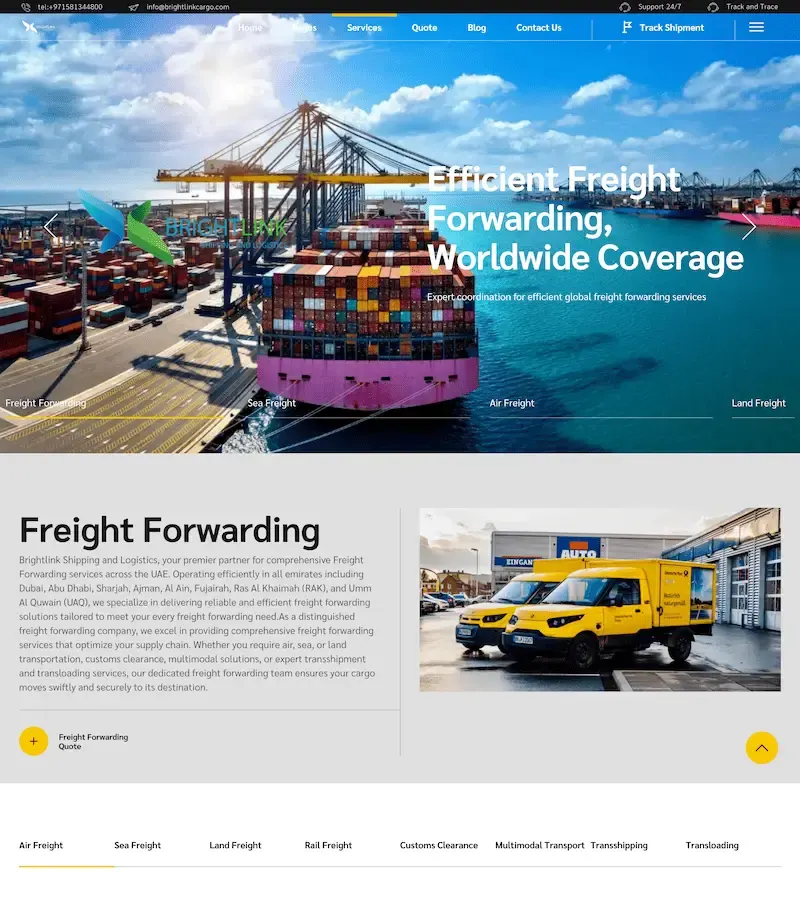 Photo: BrightLink Cargo and Movers, from the company website