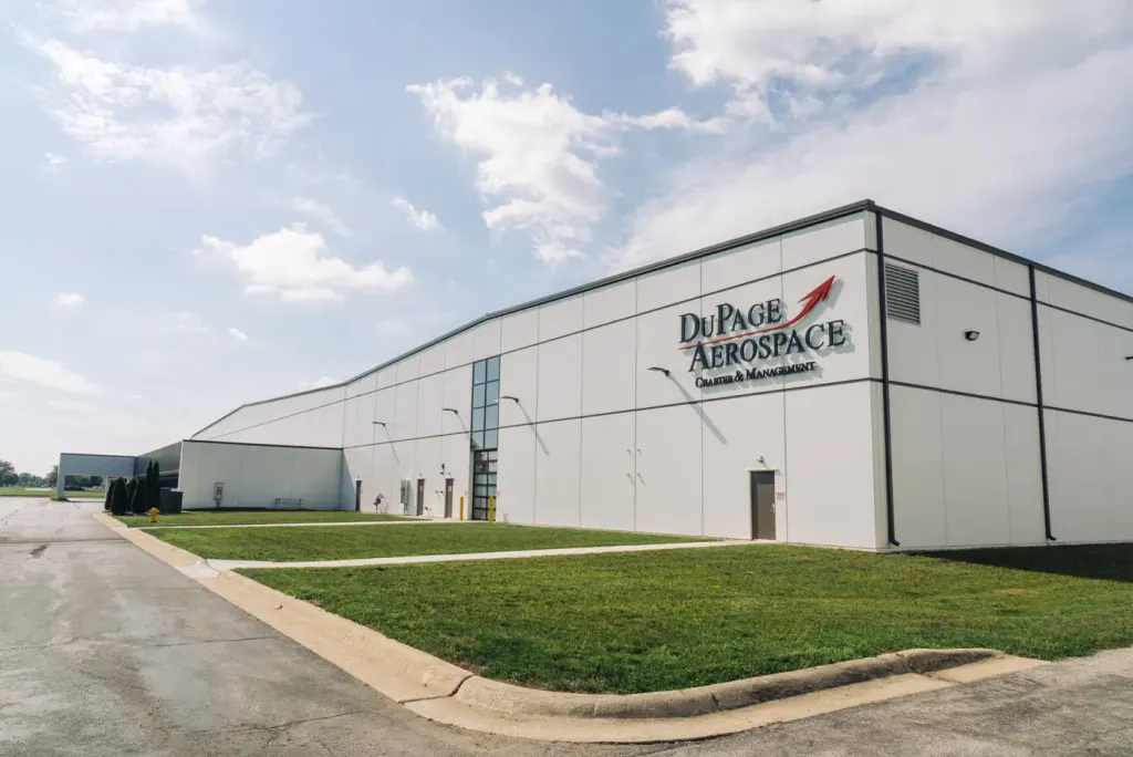 Photo: DuPage Aerospace Private Jet Charter & Maintenance, from the company website