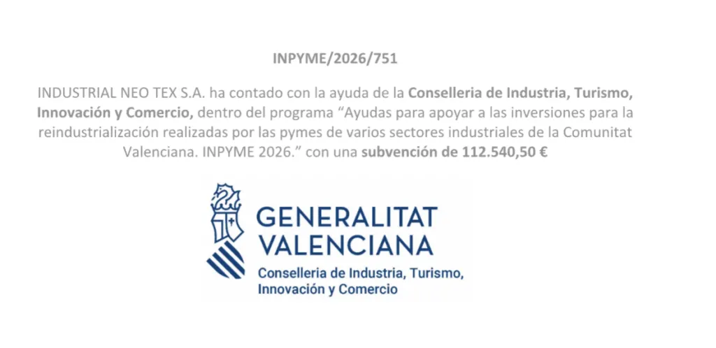 Photo: Industrial Neotex S.A., from the company website