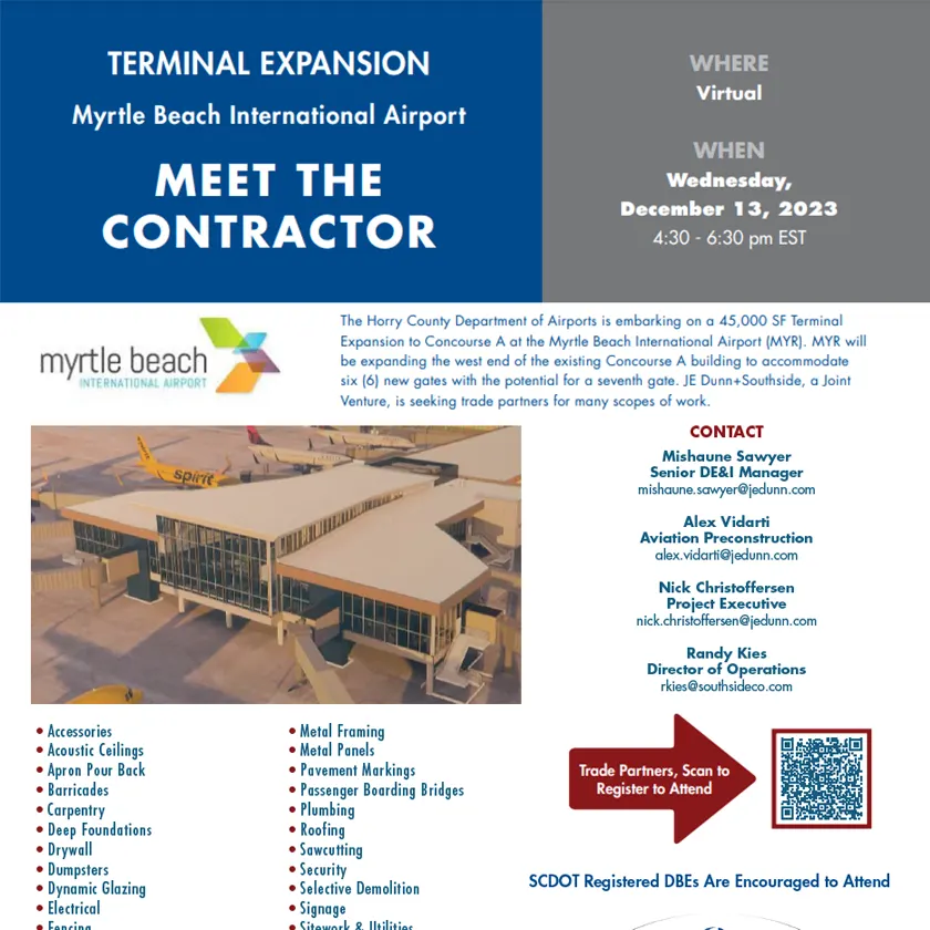 Photo: Myrtle Beach International Airport - MYR, from the company website