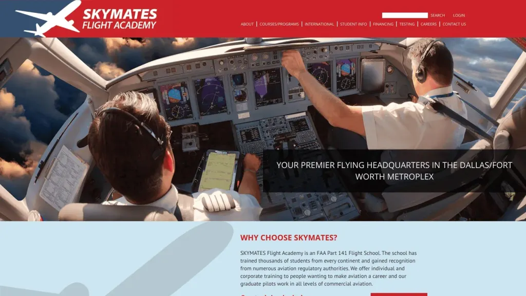Skymates, Inc. website screenshot