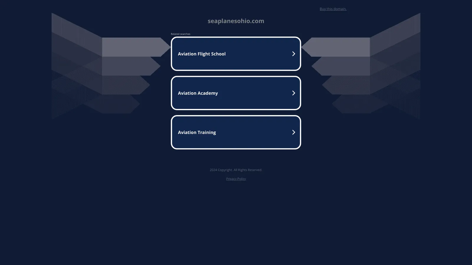 Buckeye Flying Service website screenshot