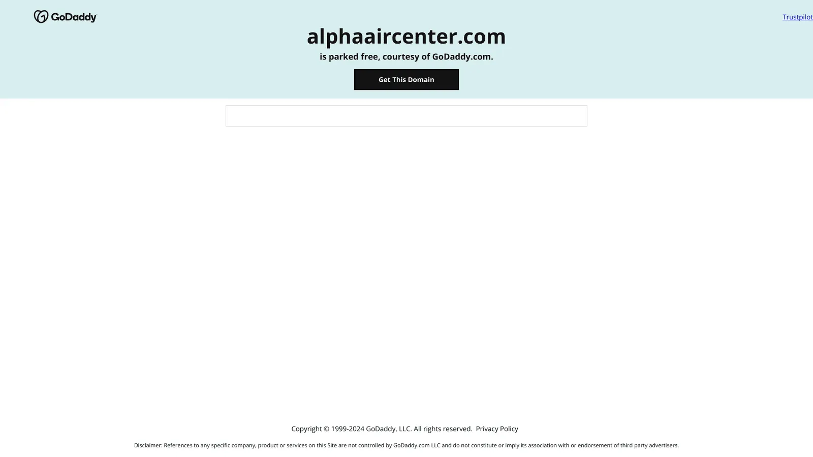 Alpha Air Center website screenshot