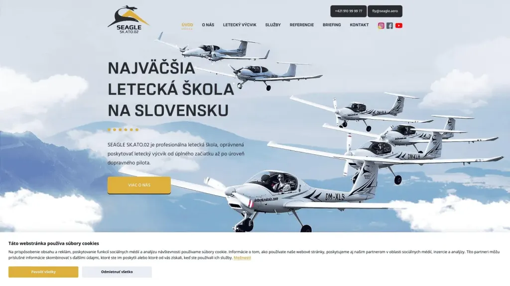 Seagle Air - FTO website screenshot