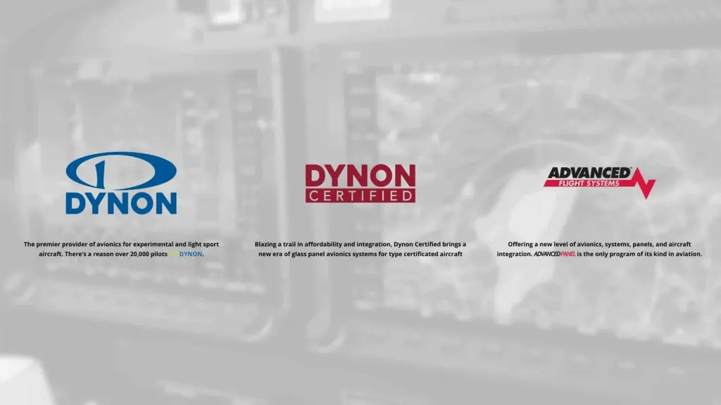 Dynon Avionics website screenshot