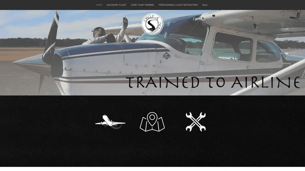 Circle S Aviation website screenshot