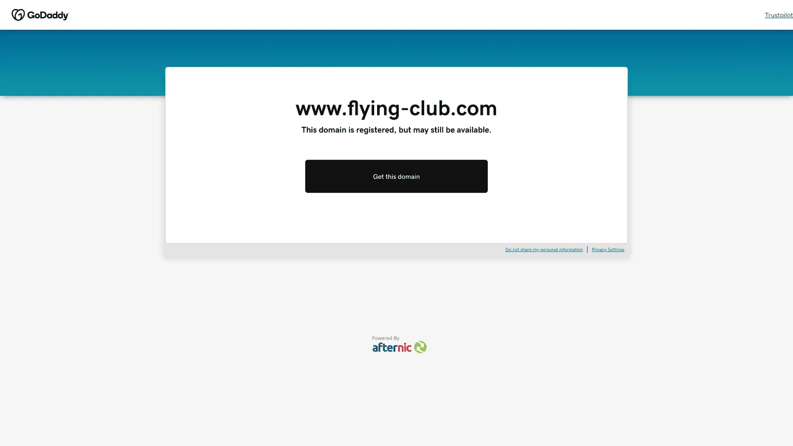 Exeter Flying Club Limited website screenshot