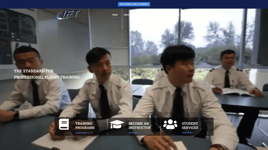 IASCO Flight Training website screenshot