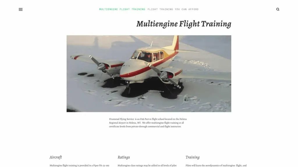 Vetter Aviation website screenshot