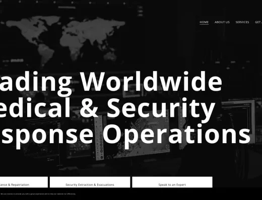 Picture of Specialist Rescue Group company website.