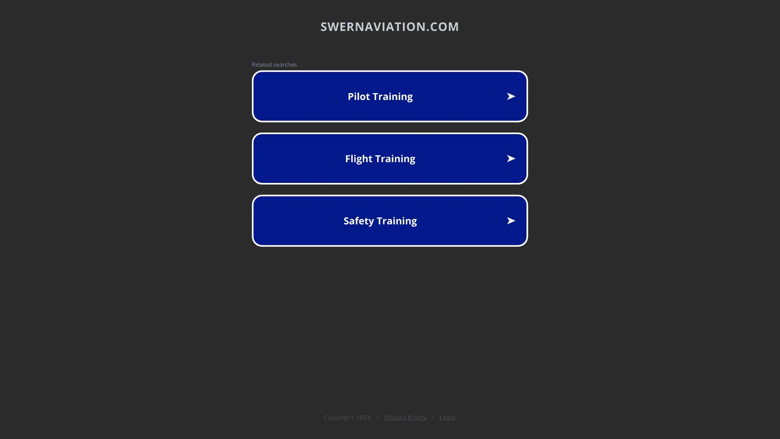 SouthWestern Aviation, LLC website screenshot