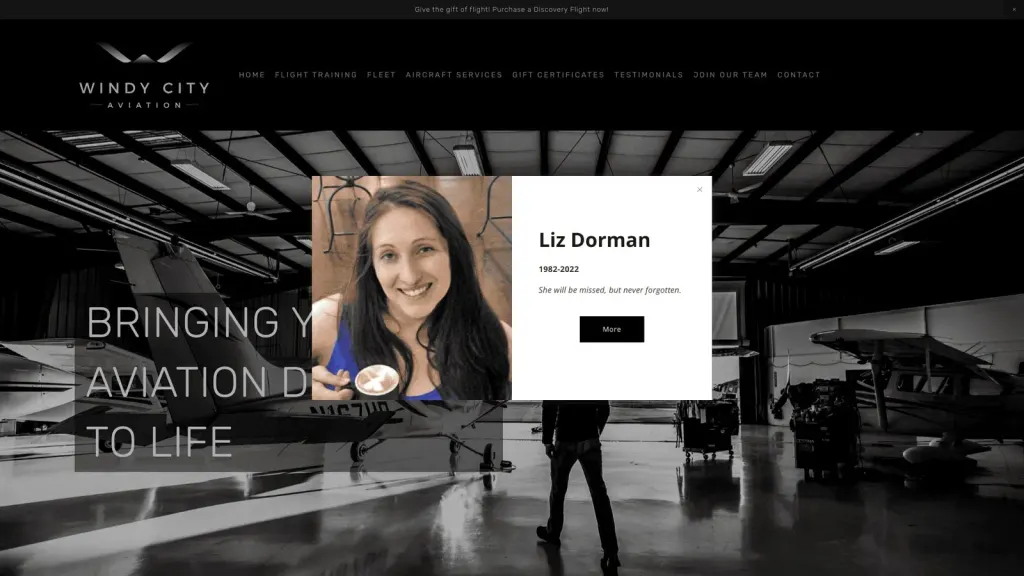 Windy City Flyers - Wheeling website screenshot