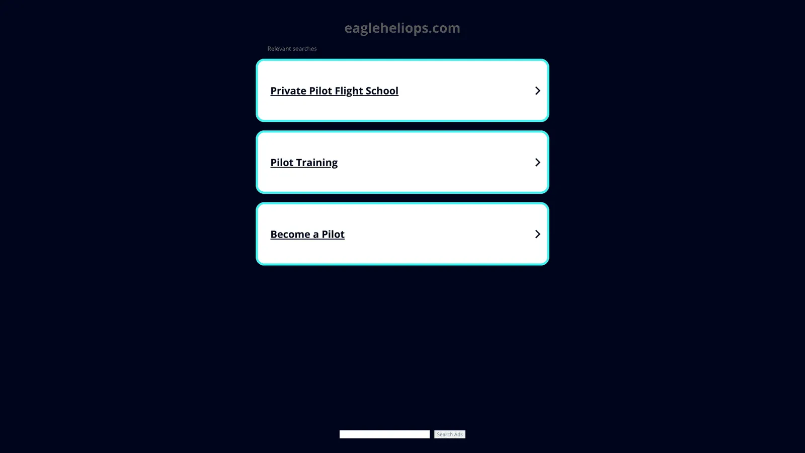 Eagle Aviation Academy website screenshot