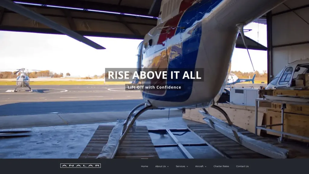 Analar Corporation website screenshot