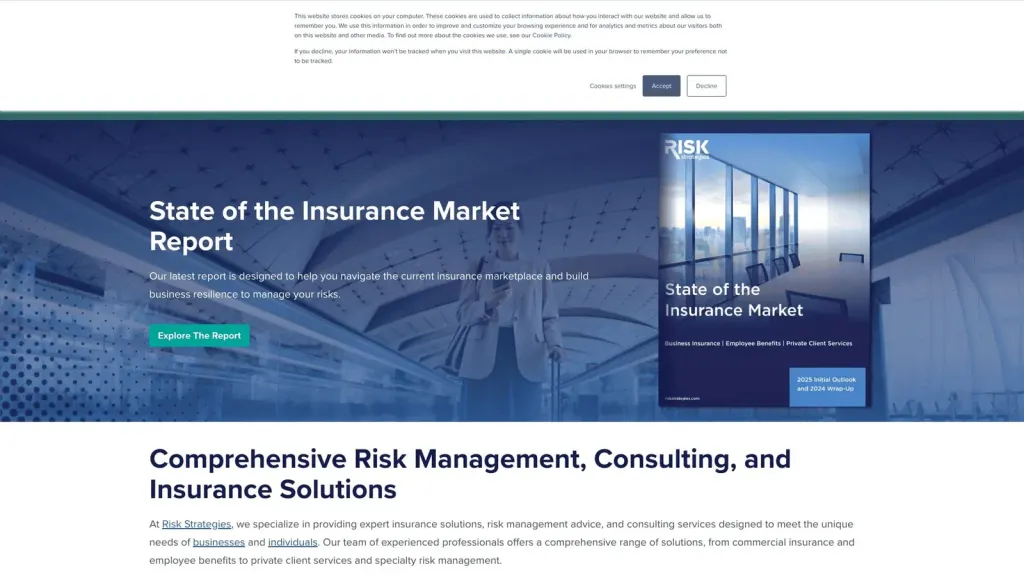 Risk Strategies Company - Aviation website screenshot