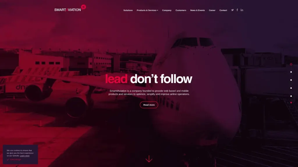 Smart4Aviation website screenshot