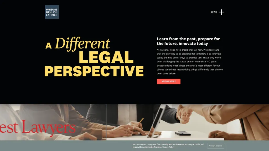 Parsons Behle & Latimer (Idaho) website screenshot