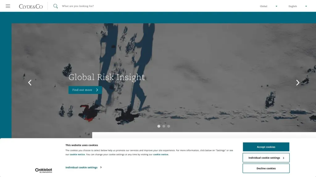 Clyde & Co Canada LLP website screenshot
