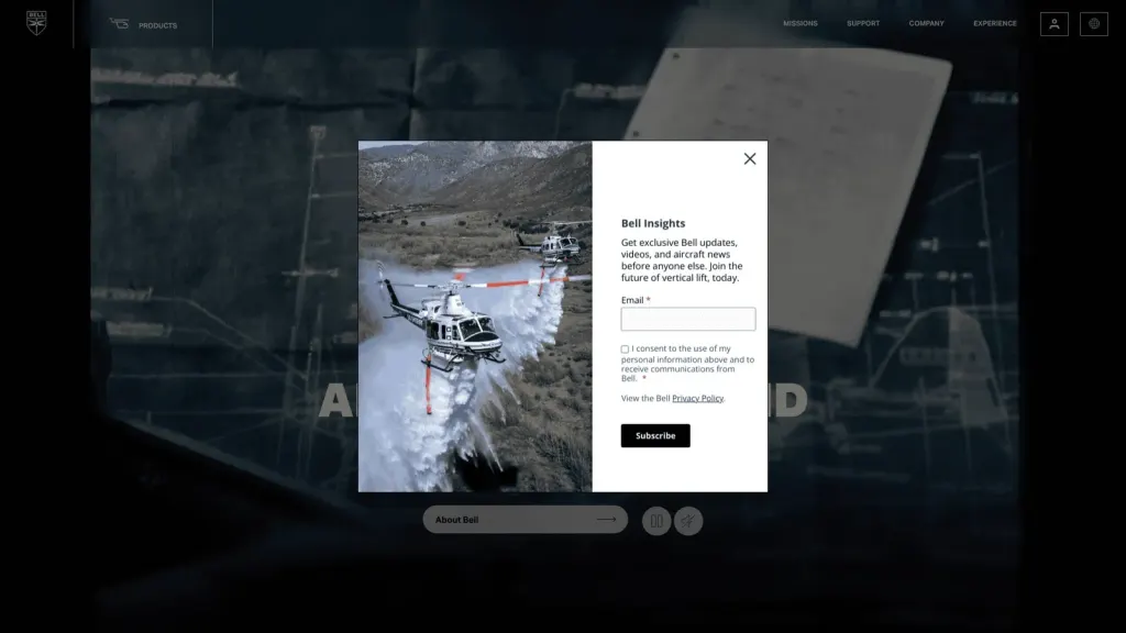 Bell Nexus website screenshot