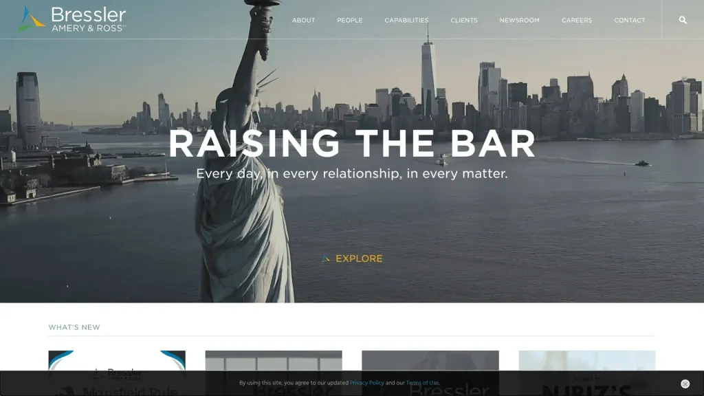 Bressler, Amery & Ross, P.C. website screenshot