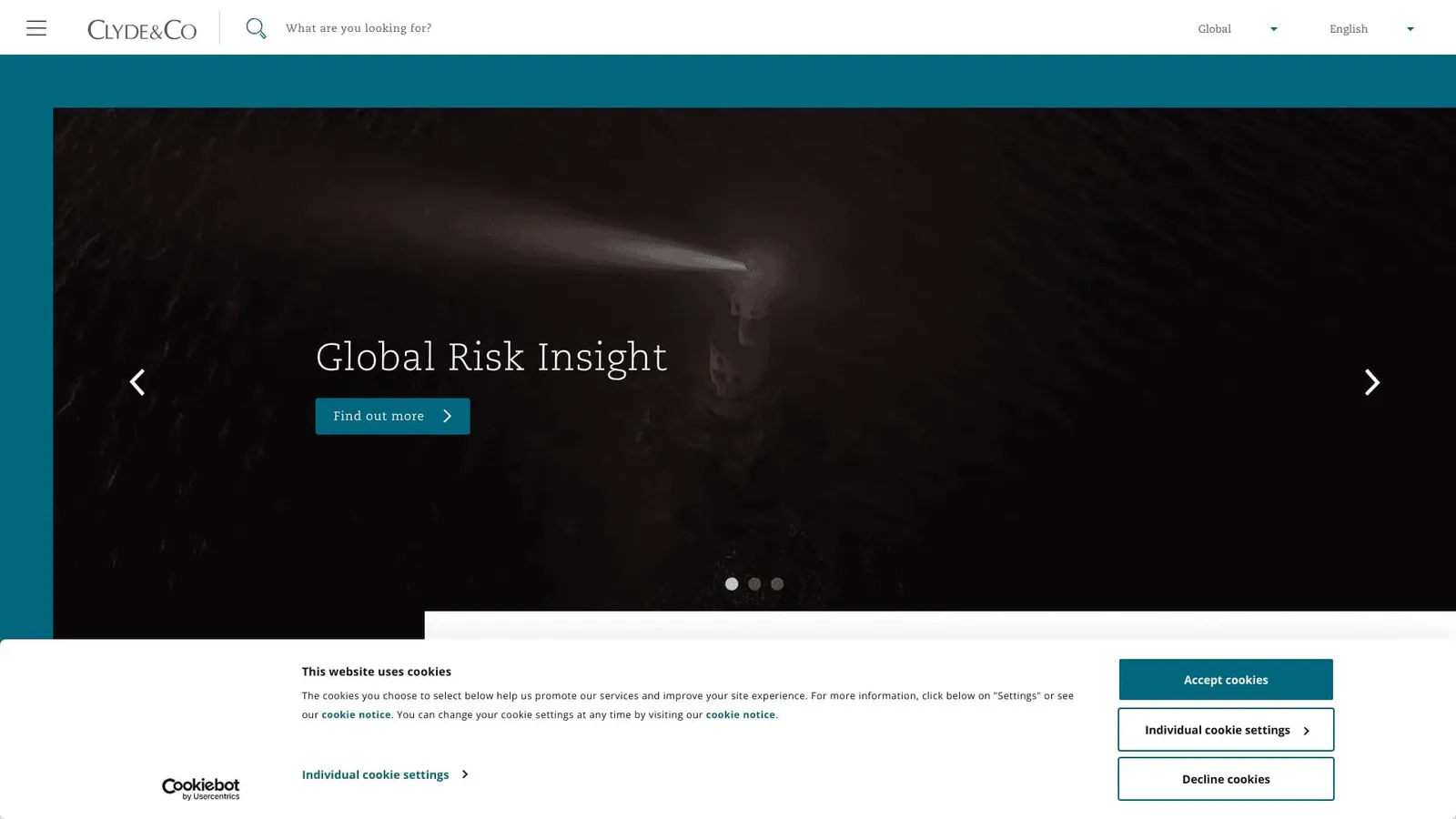 Clyde & Co (Australia) website screenshot