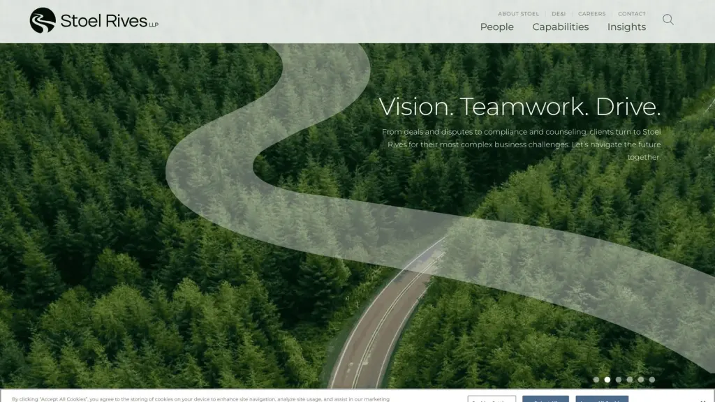 Stoel Rives LLP (Seattle) website screenshot
