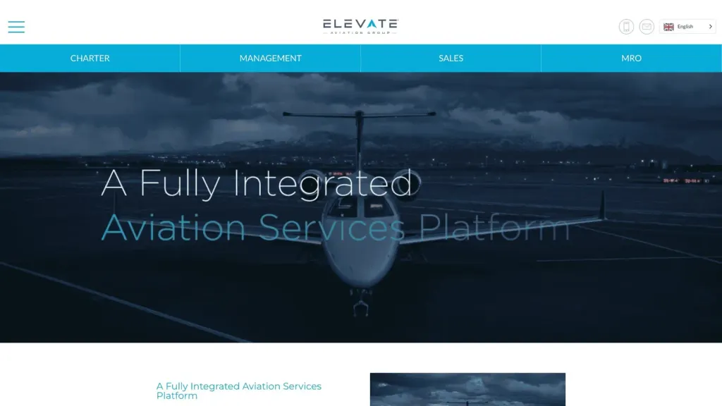 Electric Aviation Group website screenshot