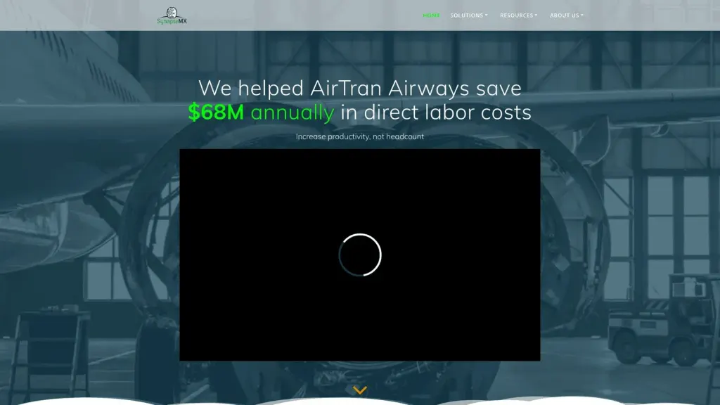 SynapseMX website screenshot