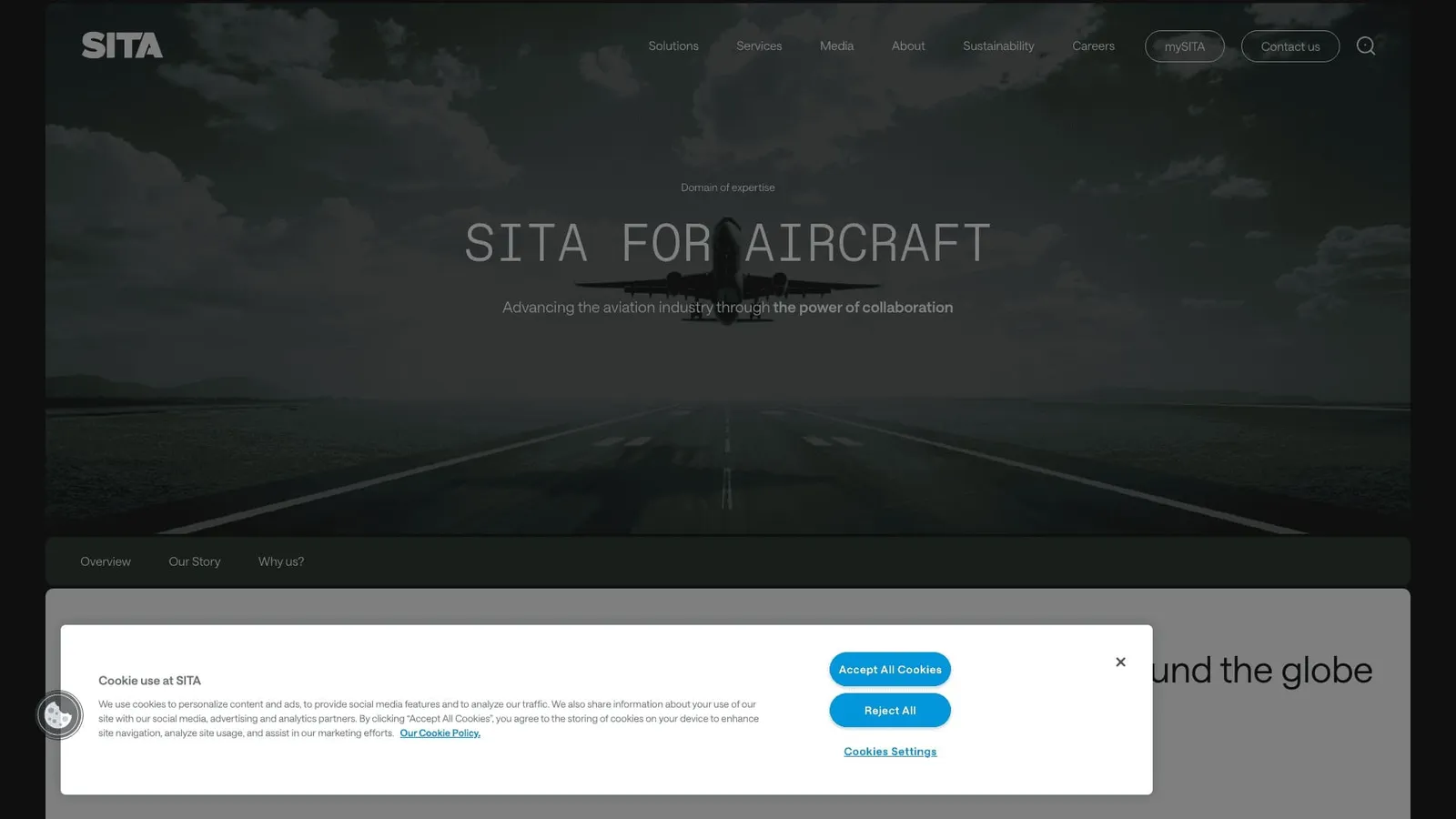 SITAONAIR website screenshot