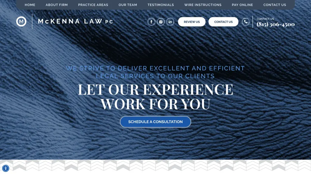 McKenna & Associates website screenshot