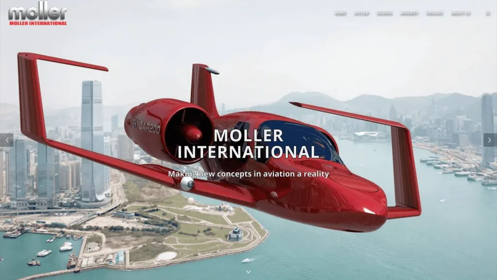 Moller International website screenshot