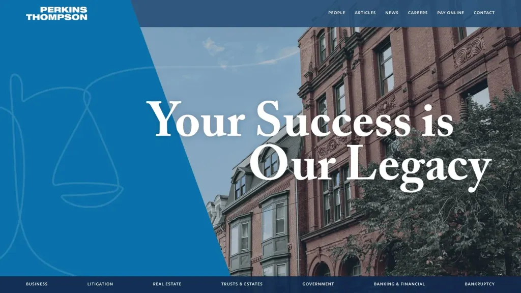 Perkins Thompson website screenshot