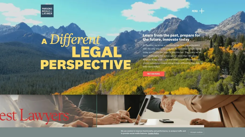 Parsons Behle & Latimer website screenshot