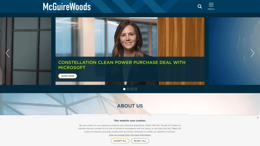 McGuireWoods LLP website screenshot