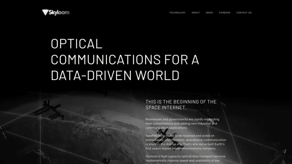 Skyloom website screenshot