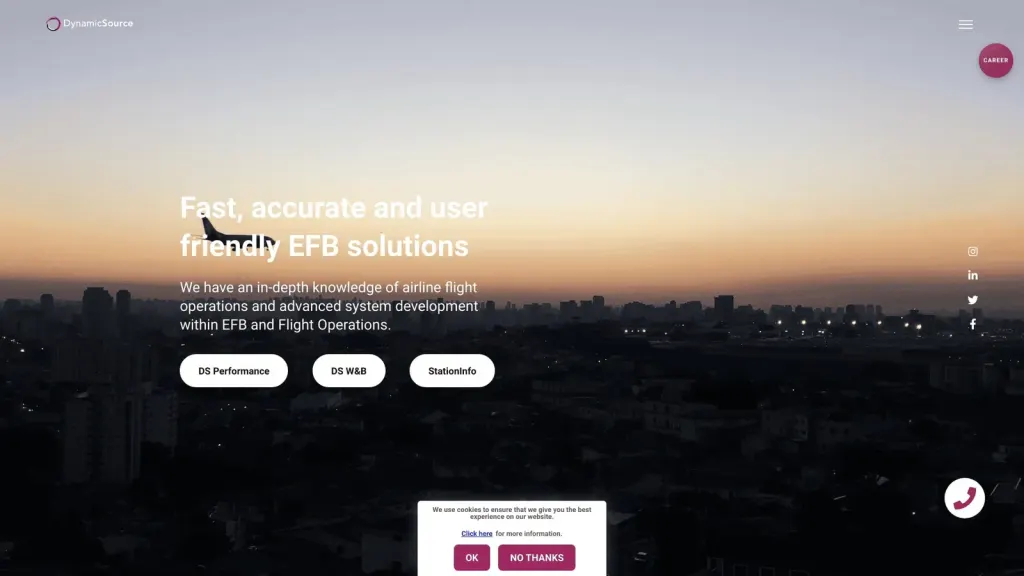 DynamicSource website screenshot